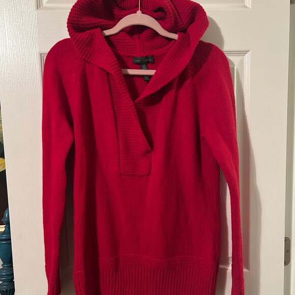 Lauren Ralph Lauren Jeans Co Hooded Sweater Size Large Preppy - Picture 3 of 10